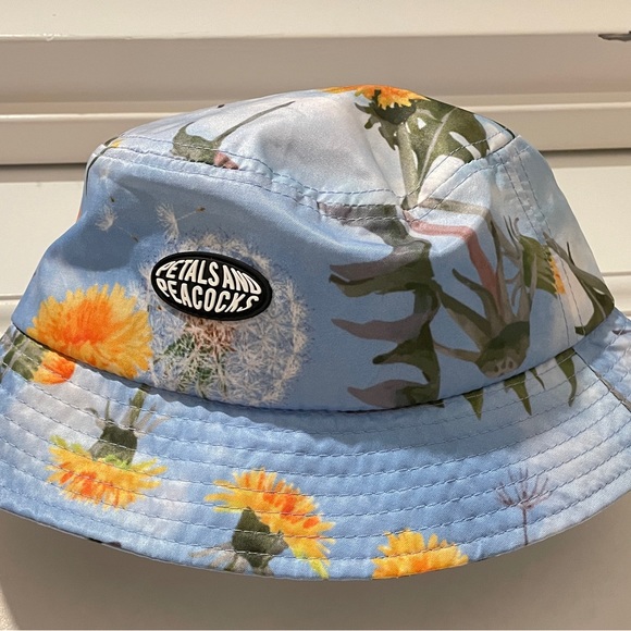 Petals and Peacocks Flower Bucket Hat - Picture 2 of 5